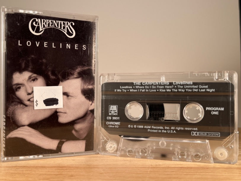 THE CARPENTERS – Lovelines – CASSETTE TAPE