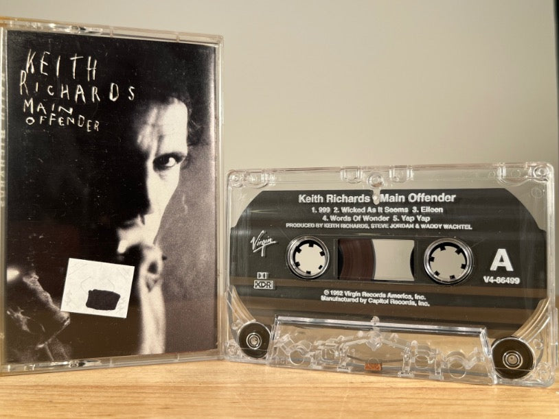 KEITH RICHARDS – Main Offender – CASSETTE TAPE