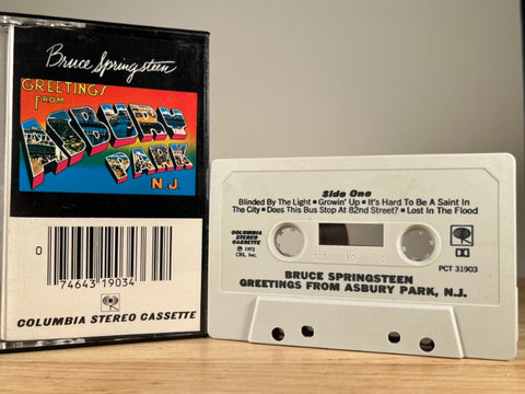 BRUCE SPRINGSTEEN – Greetings From Asbury Park, N.J. – CASSETTE TAPE