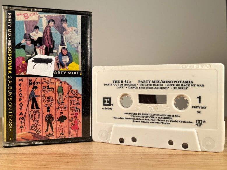 THE B-52’S – Party Mix / Mesopotamia – CASSETTE TAPE