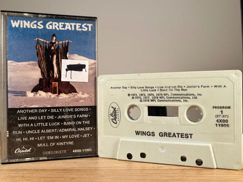 WINGS – Greatest – CASSETTE TAPE