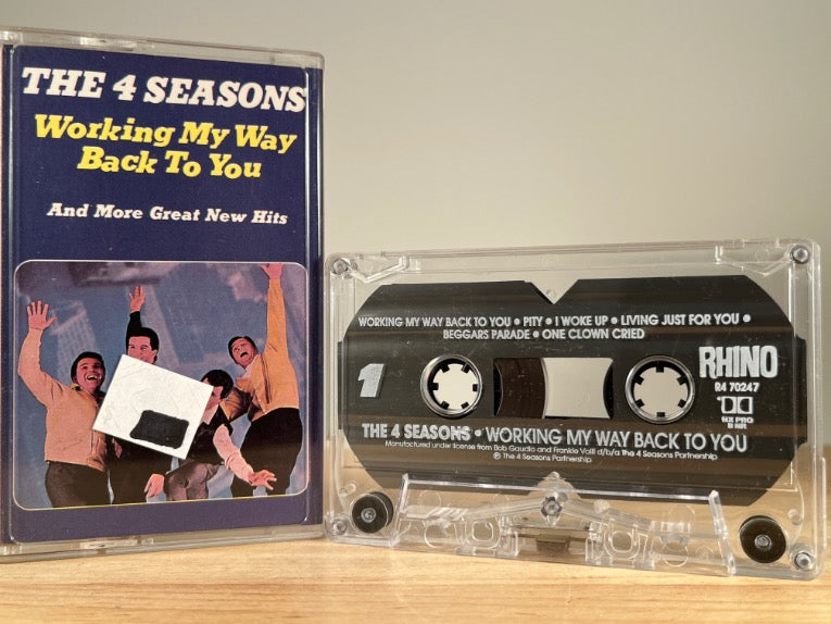 THE 4 SEASONS – Working My Way Back To You – CASSETTE TAPE