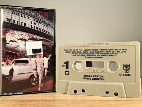 DOLLY PARTON – White Limozeen – CASSETTE TAPE