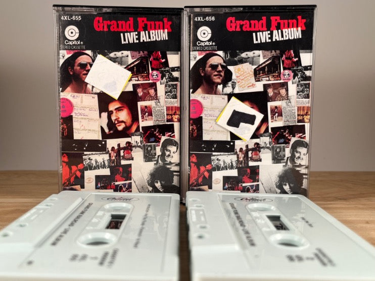 GRAND FUNK RAILROAD – Live Album [2x tapes] – CASSETTE TAPE