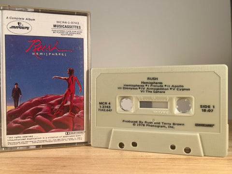 RUSH - Hemispheres - CASSETTE TAPE