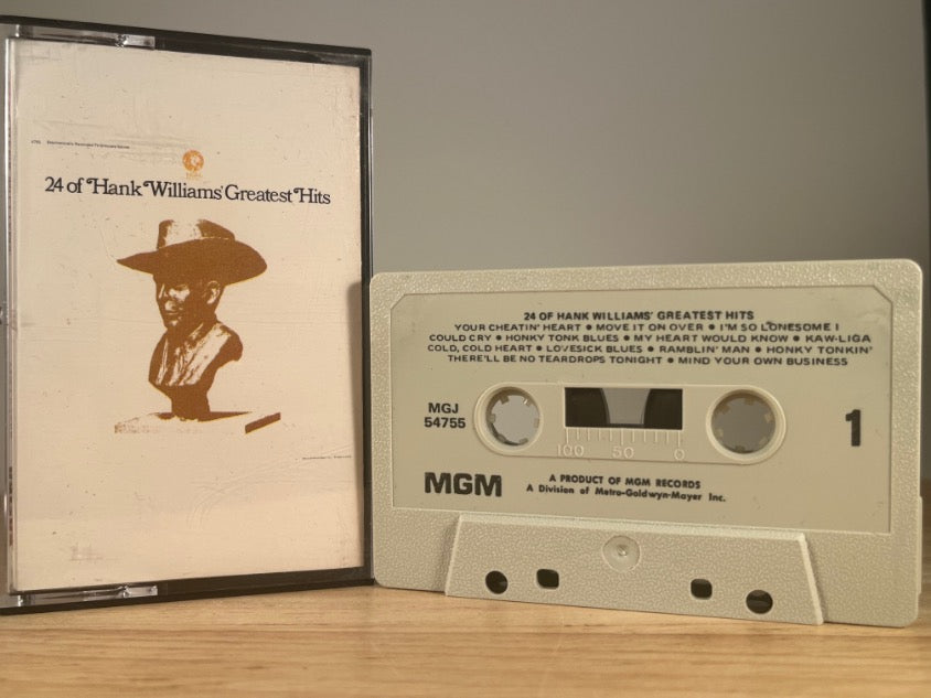 HANK WILLIAMS - 24 Of Hank Williams’ Greatest Hits - CASSETTE TAPE