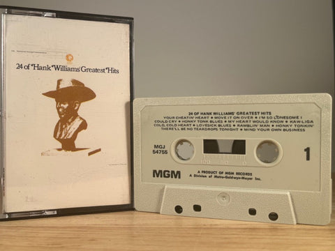 HANK WILLIAMS - 24 Of Hank Williams’ Greatest Hits - CASSETTE TAPE