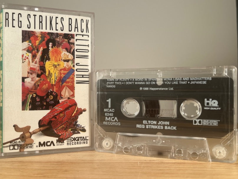 ELTON JOHN - Reg Strikes Back - CASSETTE TAPE