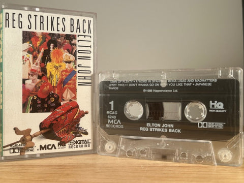 ELTON JOHN - Reg Strikes Back - CASSETTE TAPE
