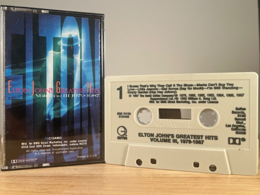 ELTON JOHN - Greatest Hits Volume III 1979-1987 - CASSETTE TAPE