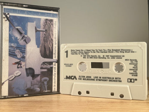 ELTON JOHN - Live In Australia With The Melbourne Symphony Orchestra - CASSETTE TAPE
