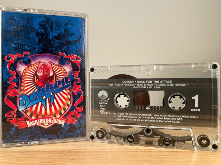 DOKKEN - BACK FOR THE ATTACK - CASSETTE TAPE