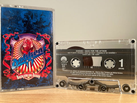 DOKKEN - BACK FOR THE ATTACK - CASSETTE TAPE