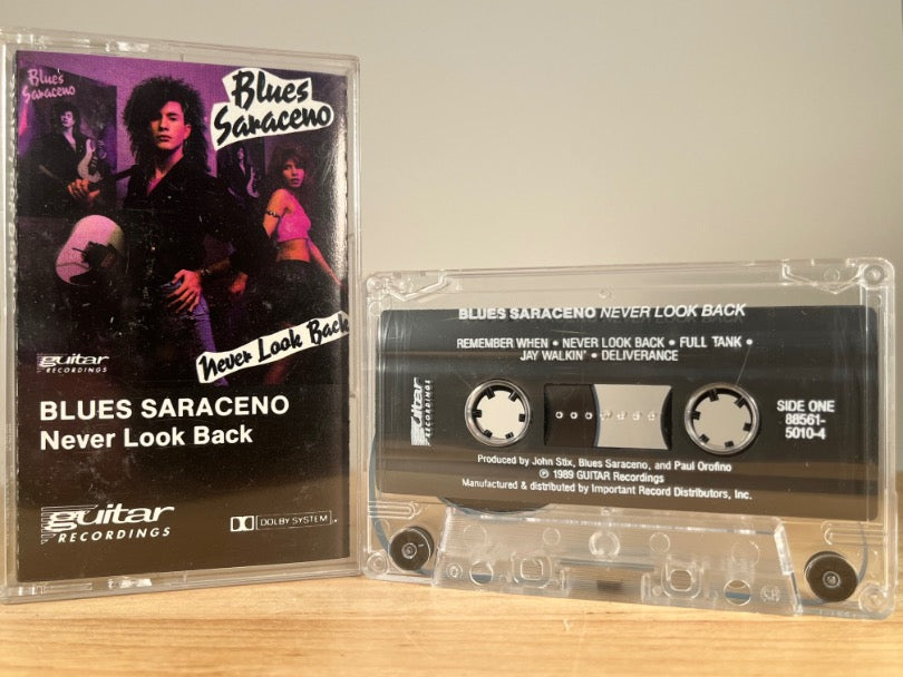 BLUES SARACENO – NEVER LOOK BACK – CASSETTE TAPE