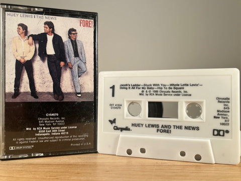 HUEY LEWIS AND THE NEWS - Fore! - CASSETTE TAPE