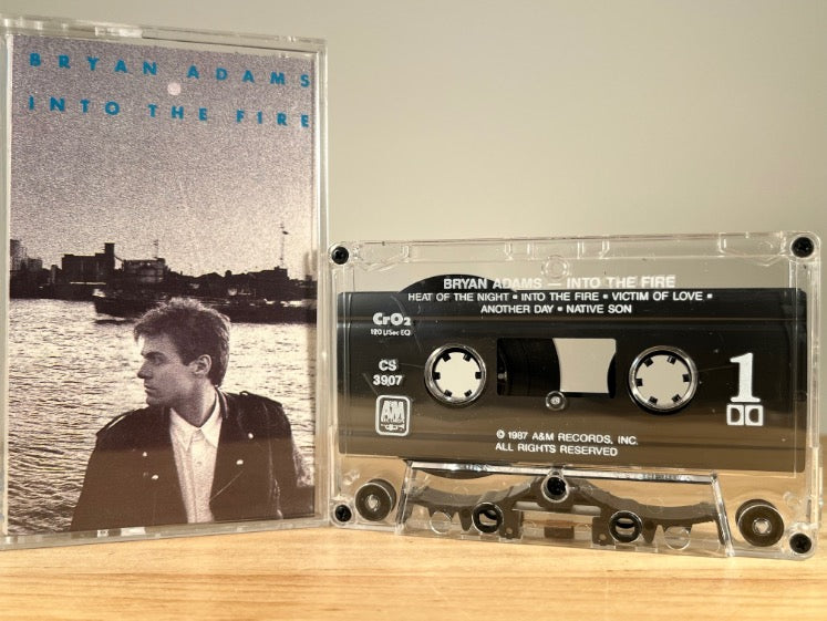 BRYAN ADAMS - Into the Fire - CASSETTE TAPE