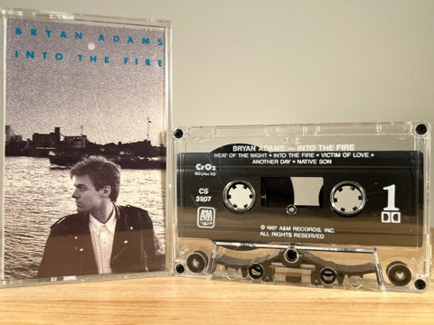 BRYAN ADAMS - Into the Fire - CASSETTE TAPE