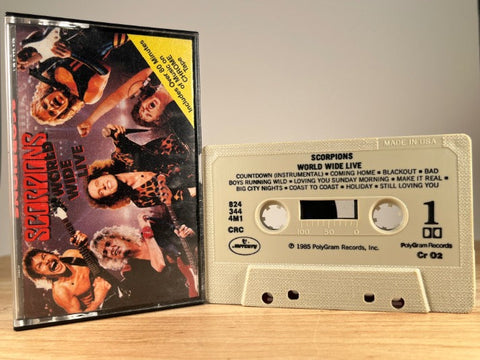 SCORPIONS - World Wide Live - CASSETTE TAPE
