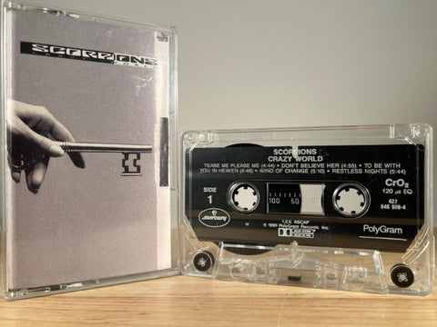 SCORPIONS - Crazy World - CASSETTE TAPE