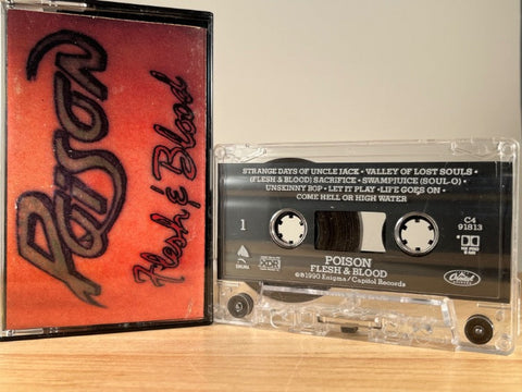 POISON - Flesh & Blood - CASSETTE TAPE