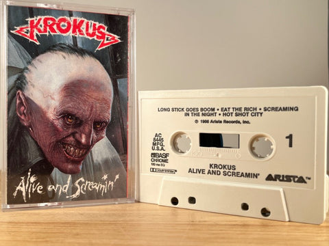 KROKUS - Alive And Screamin' - CASSETTE TAPE