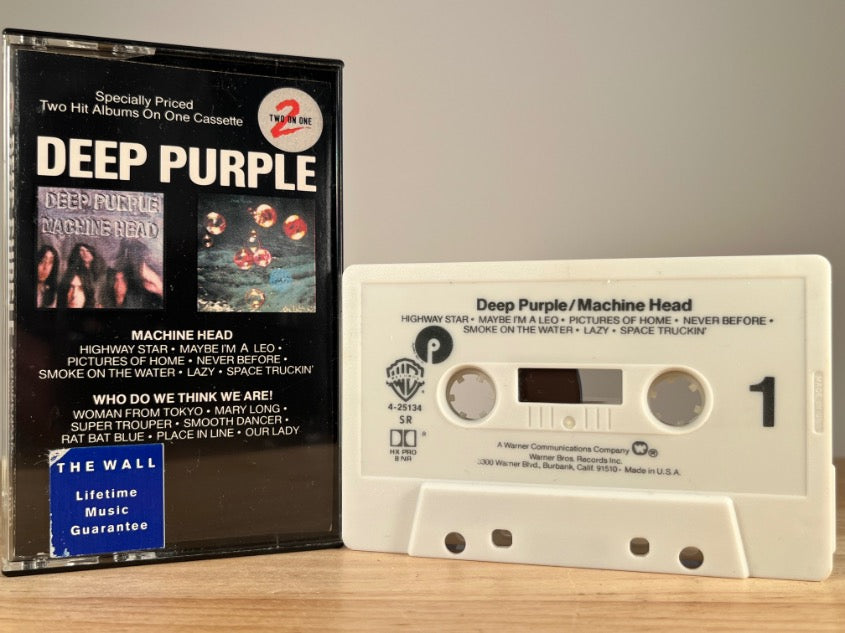DEEP PURPLE – Machine Head / Who Do We Think We Are – CASSETTE TAPE
