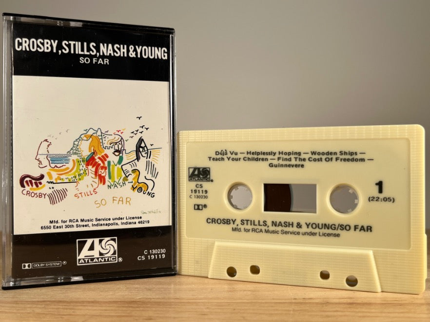 CROSBY, STILLS, NASH & YOUNG – So Far – CASSETTE TAPE