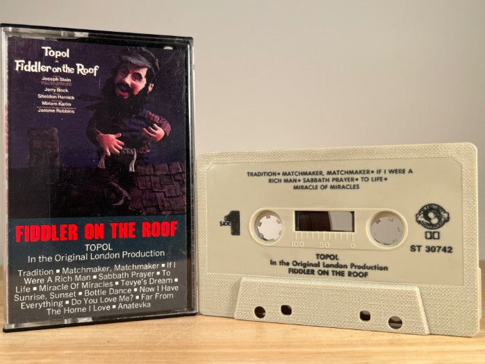TOPOL - Fiddler on the Roof (Original London Production) - CASSETTE TAPE
