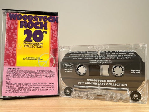 WOODSTOCK ROCK - 20th Anniversary Collection - CASSETTE TAPE
