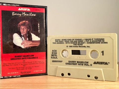 BARRY MANILOW – Greatest Hits Vol. II – CASSETTE TAPE