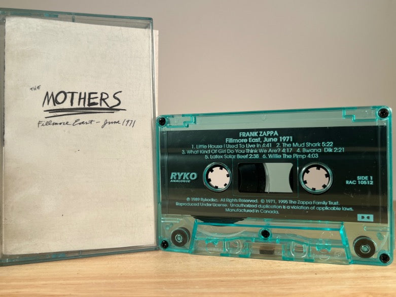 THE MOTHERS - Fillmore east 1971 - CASSETTE TAPE