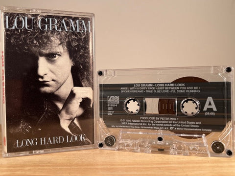 LOU GRAMM - Long Hard Look - CASSETTE TAPE