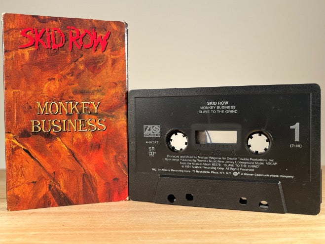 SKID ROW – Monkey Business – [cassingle] CASSETTE TAPE