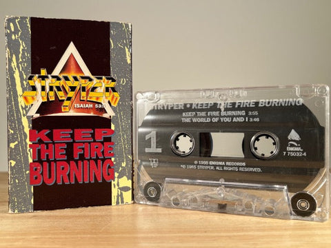 STRYPER – Keep the Fire Burning – [cassingle] CASSETTE TAPE