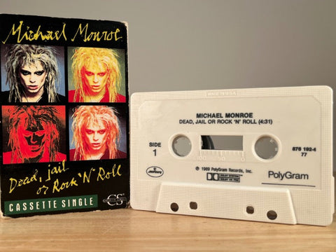 MICHAEL MONROE – Dead, Jail or Rock 'N' Roll – [cassingle] CASSETTE TAPE