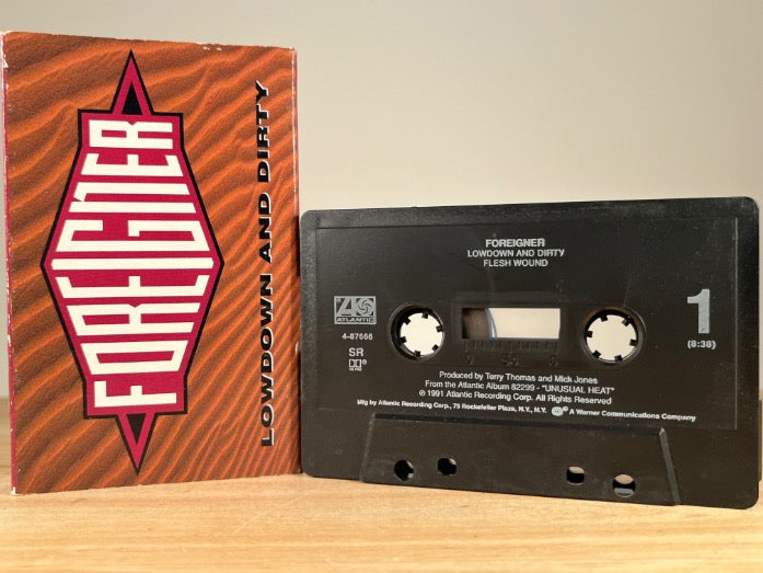 FOREIGNER – Lowdown and Dirty – [cassingle] CASSETTE TAPE