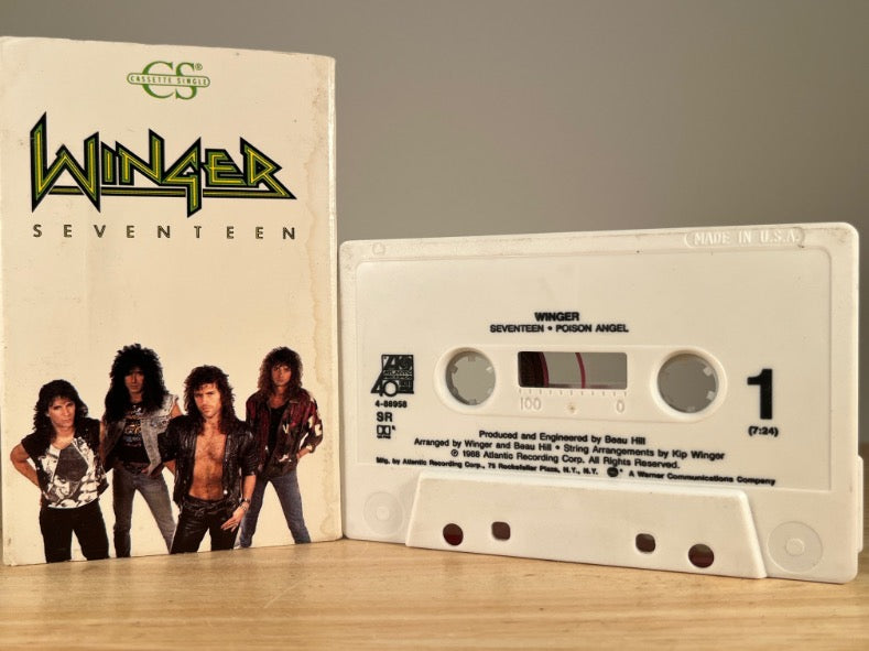 WINGER – Seventeen – [cassingle] CASSETTE TAPE