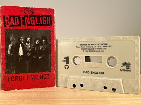 BAD ENGLISH – Forget Me Not – [cassingle] CASSETTE TAPE