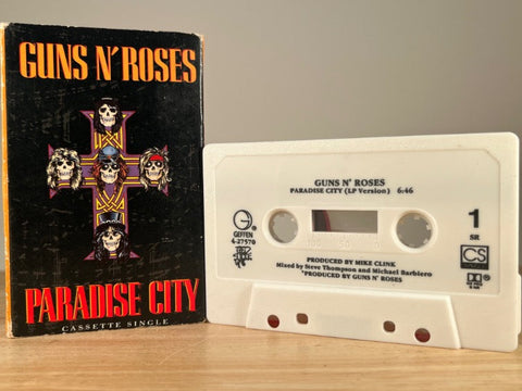 GUNS N' ROSES – Paradise City – [cassingle] CASSETTE TAPE