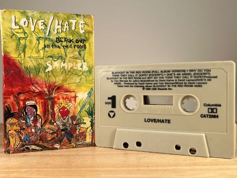 LOVE/HATE – Black Out in the Red Room Sampler – [cassingle] CASSETTE TAPE