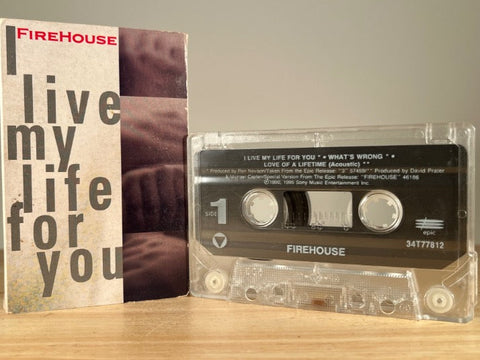FIREHOUSE – I Live My Life for You – [cassingle] CASSETTE TAPE