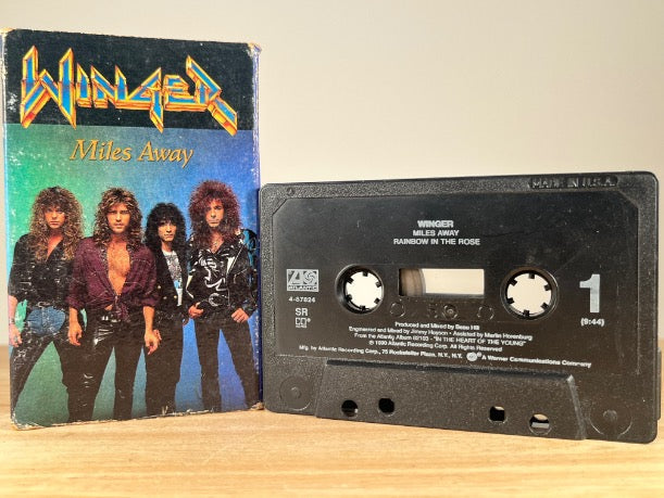 WINGER – Miles Away – [cassingle] CASSETTE TAPE
