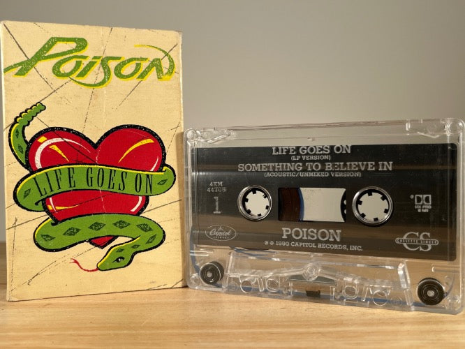 POISON – Life Goes On – [cassingle] CASSETTE TAPE