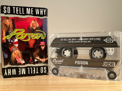 POISON – So Tell Me Why – [cassingle] CASSETTE TAPE