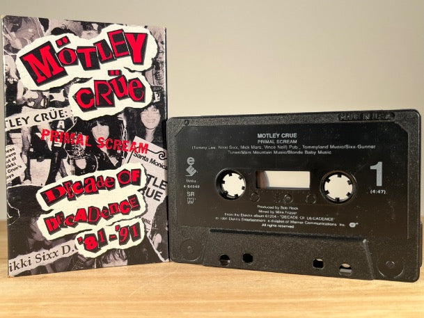 MÖTLEY CRÜE – Primal Scream – [cassingle] CASSETTE TAPE