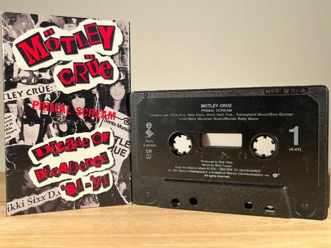 MÖTLEY CRÜE – Primal Scream – [cassingle] CASSETTE TAPE