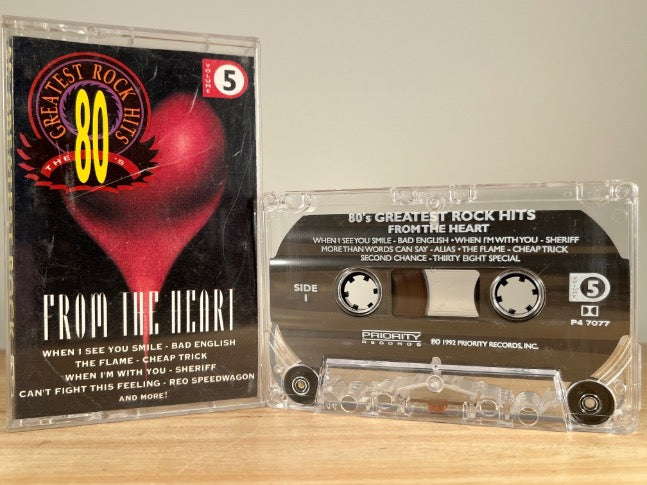 80’s GREATEST ROCK HITS - various artists - CASSETTE TAPE