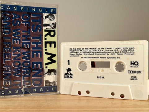 R.E.M - it’s the end of the world as we know it - CASSETTE TAPE