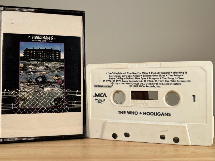 THE WHO - Hooligans - CASSETTE TAPE