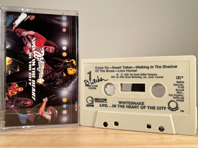 WHITESNAKE - Live... In the Heart of the City - CASSETTE TAPE